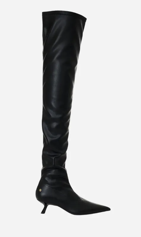 Anine Bing | Over The Knee Hilda Boots - Black sold by Sisters & Co