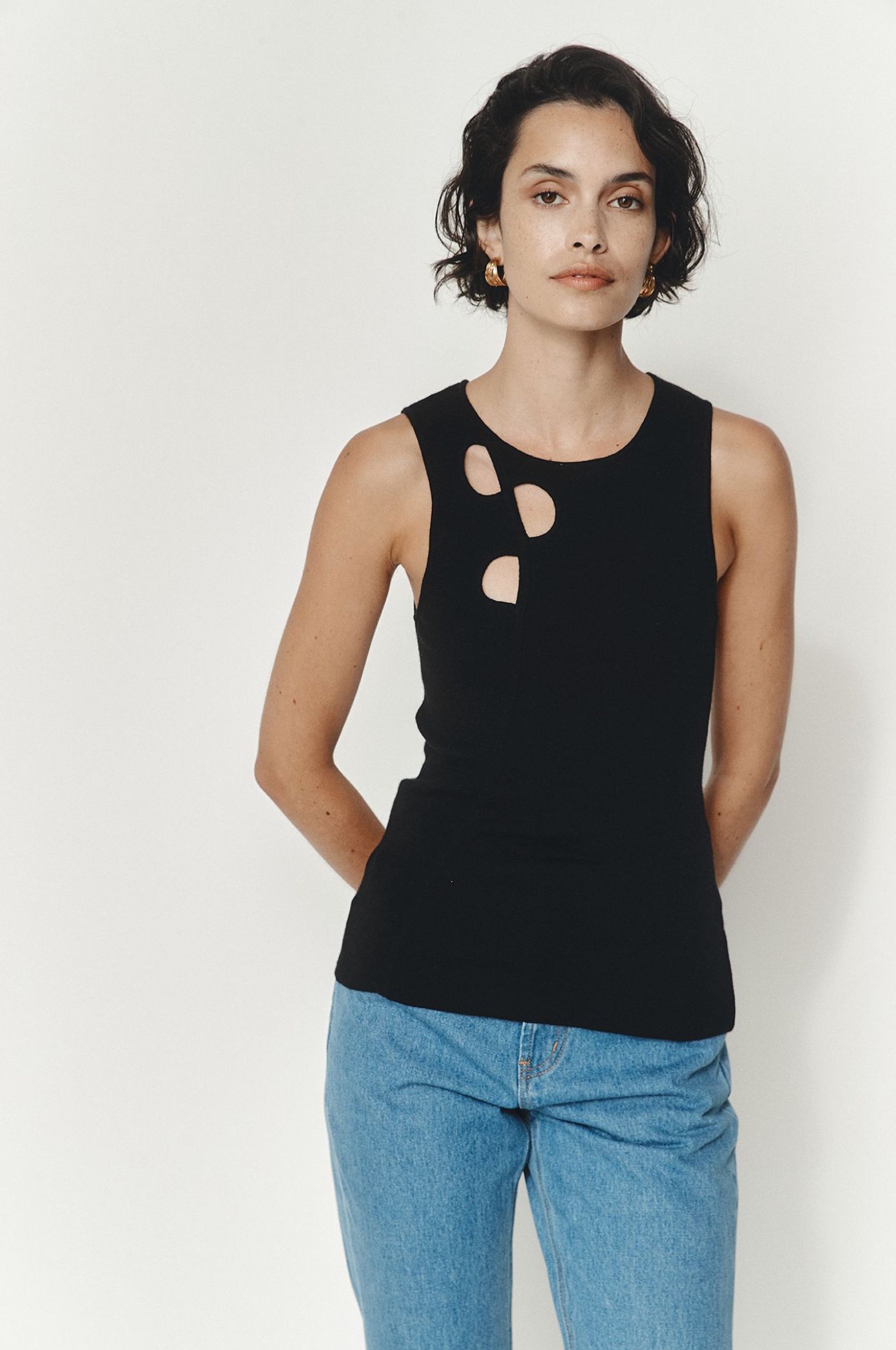 Marle | Renzo Singlet - Black sold by Sister & Co product image thumbnail 2