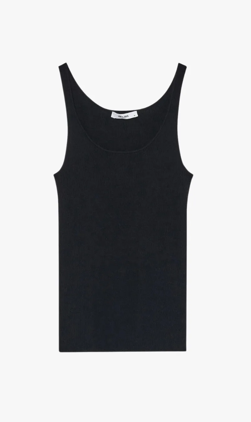 Jac+Jack | Toba Tank - Black sold by Sister & Co