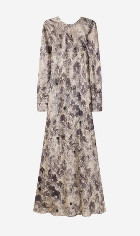 Silk Laundry | Full Sleeve Bias Dress - Aster Floral sold by Sister & Co