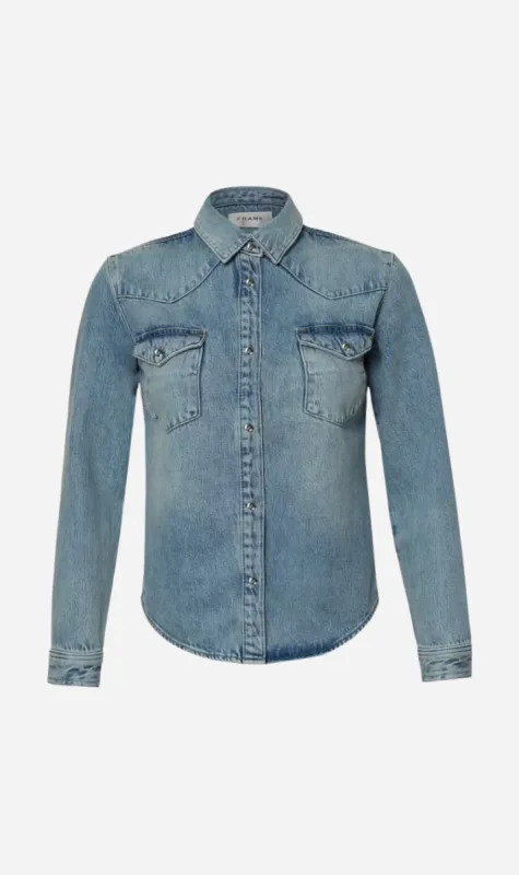 Frame | Fitted Heritage Shirt - Esme sold by Sister & Co