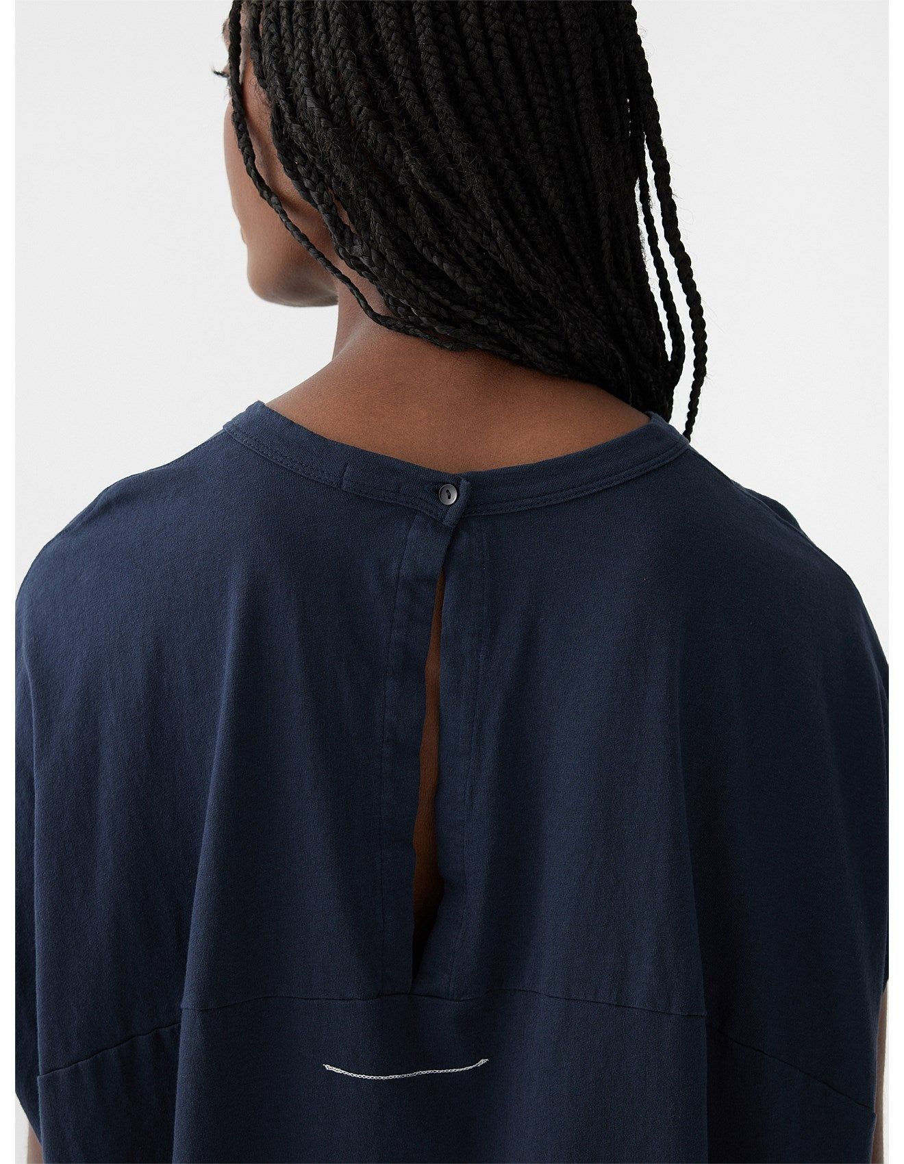 Bassike | Slouch Circle Tank - Blue Ink sold by Sister & Co product image thumbnail 2