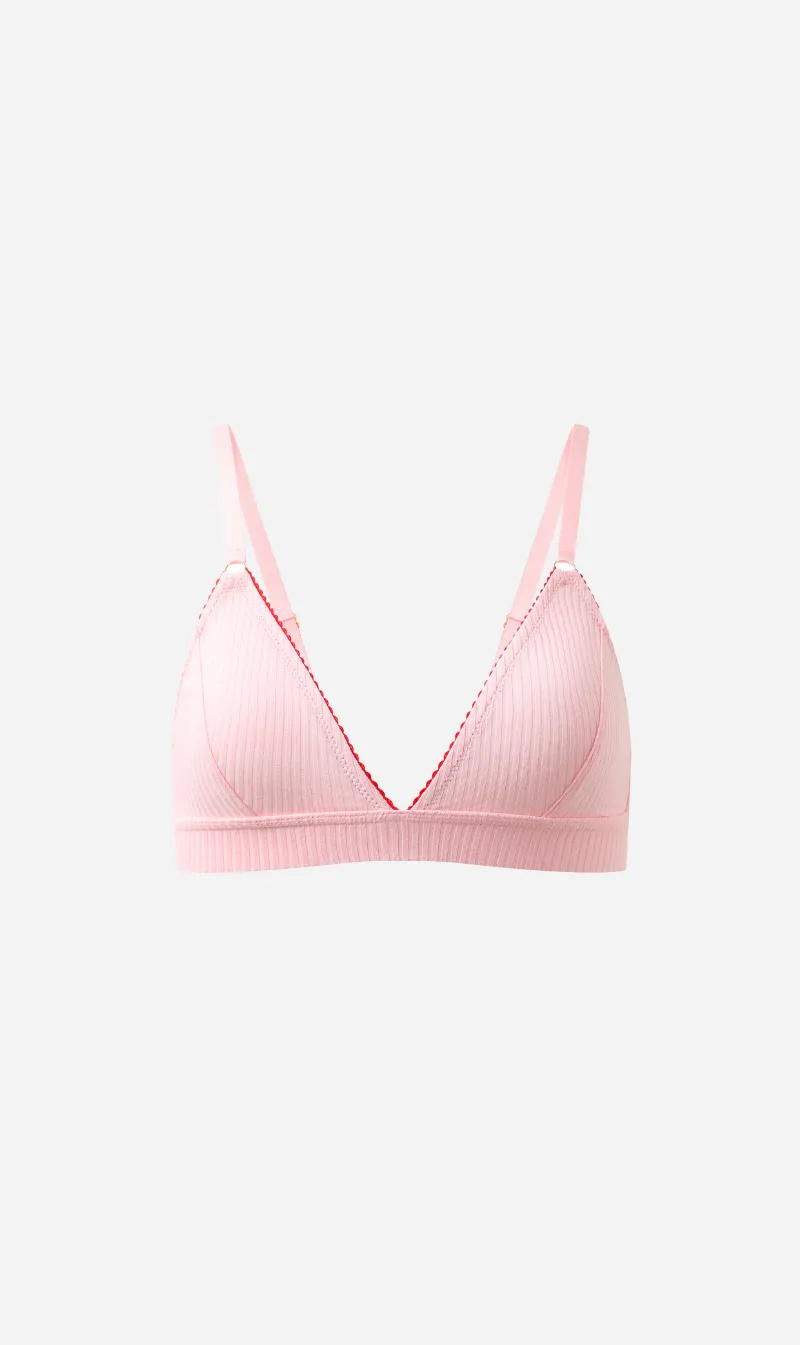Dear Dylan | Organic Rib Bralette - Cupid sold by Sister & Co