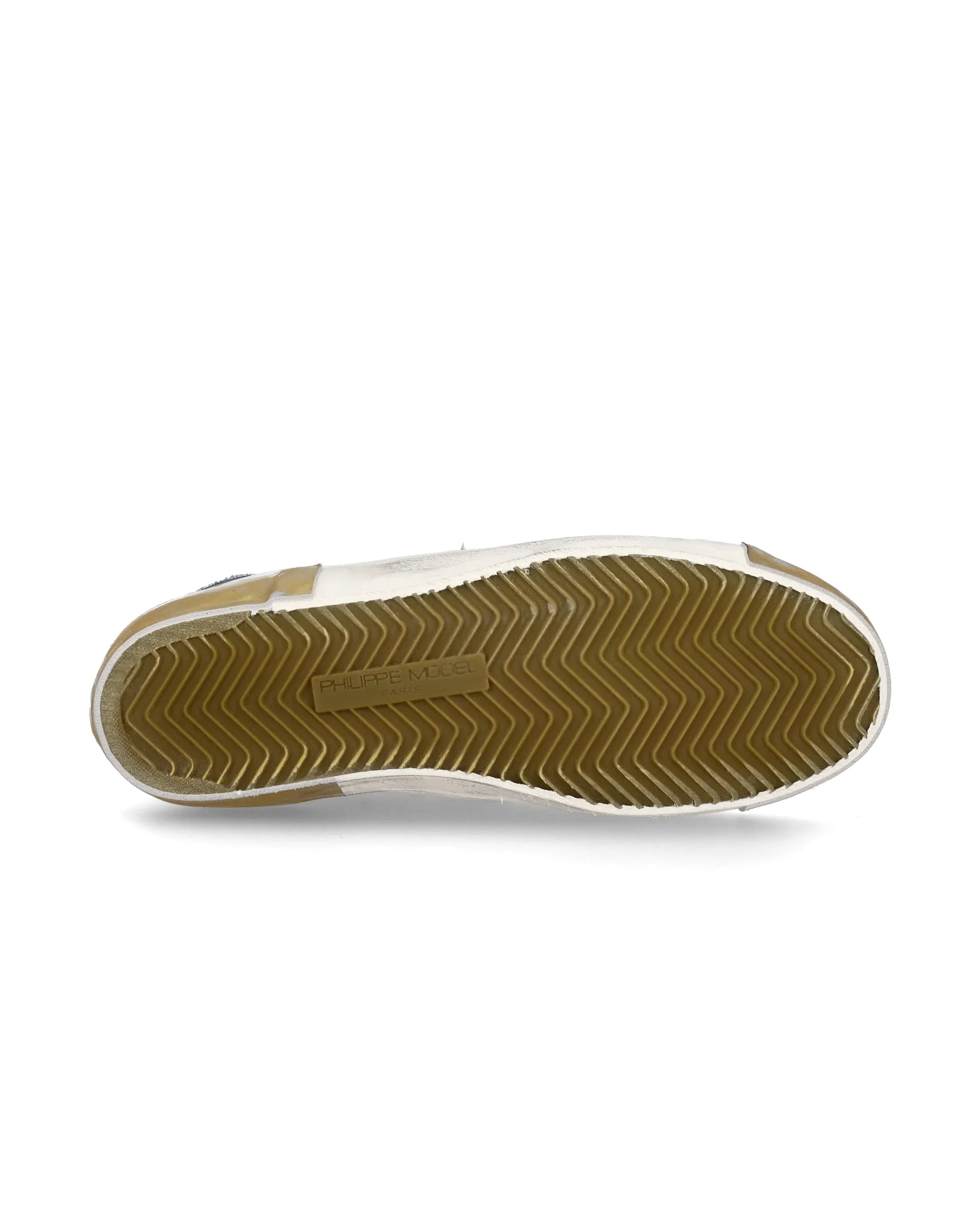 Philippe Model | PRSX Low Womens - Veau Denim Blanc Azul sold by Sisters & Co product image thumbnail 5