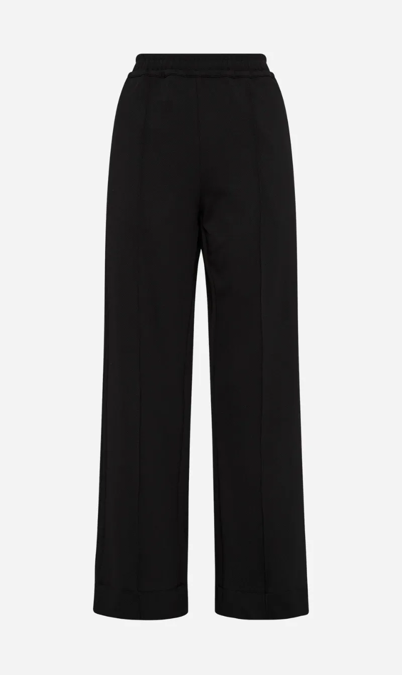 Bassike | Twill Pinstitch Detail Pant - Black sold by Sister & Co