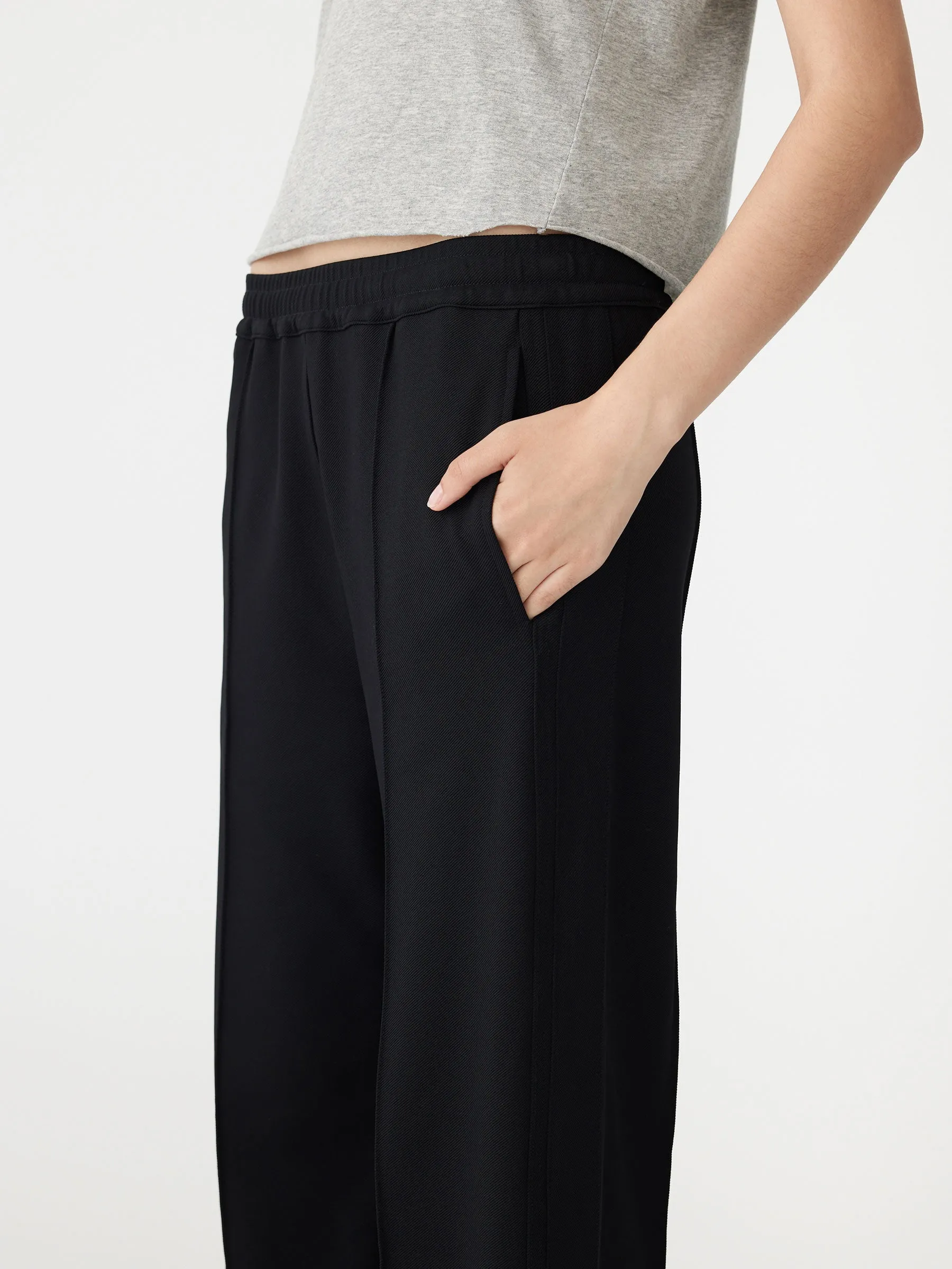 Bassike | Twill Pinstitch Detail Pant - Black sold by Sister & Co product image thumbnail 3