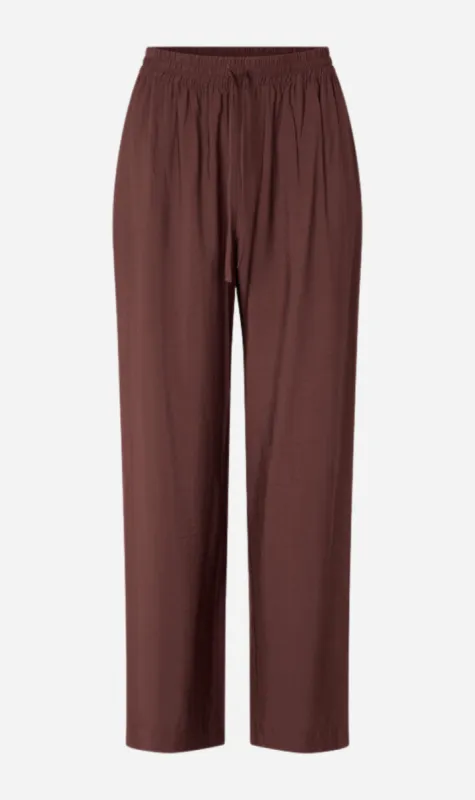 Samsoe Samsoe | Sahelena Trousers - Brown Stone sold by Sister & Co