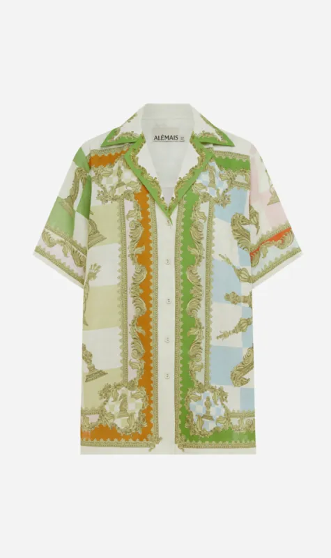 ALEMAIS | Checkmate Linen Shirt - Print sold by Sister & Co