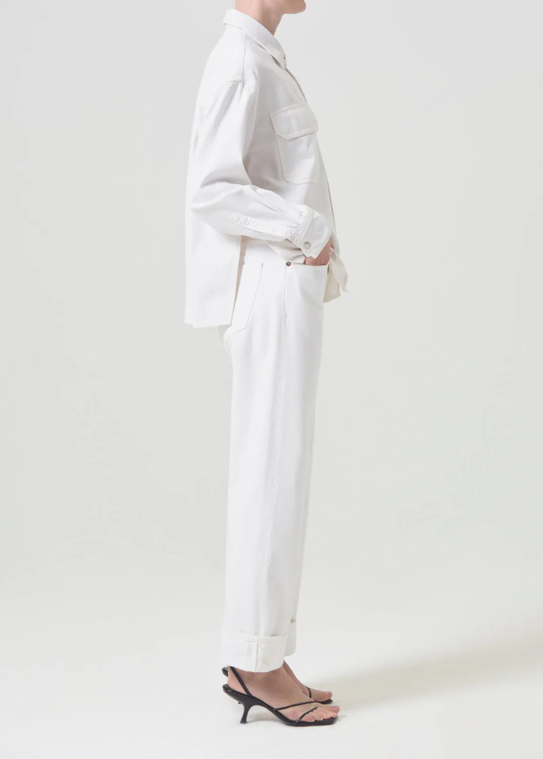 Agolde | Gwen Slice Shirt - Fortune Cookie sold by Sister & Co product image thumbnail 4