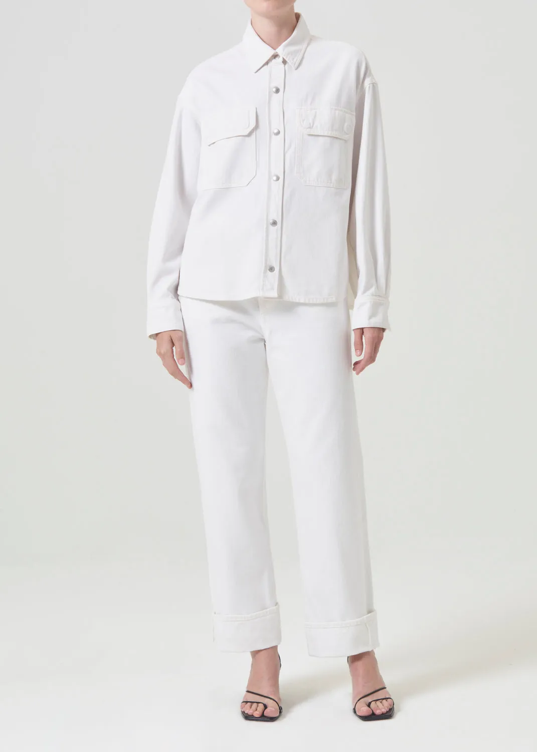 Agolde | Gwen Slice Shirt - Fortune Cookie sold by Sister & Co product image thumbnail 3