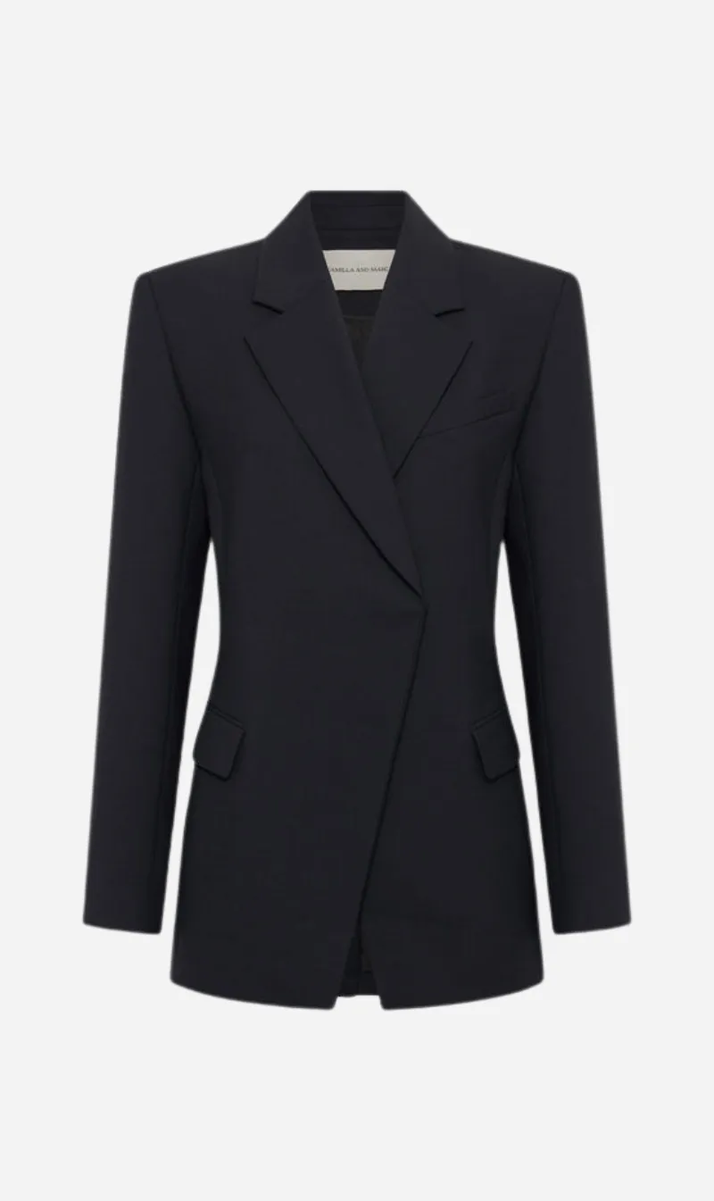 Camilla And Marc | Alba Blazer - Navy Blue sold by Sisters & Co