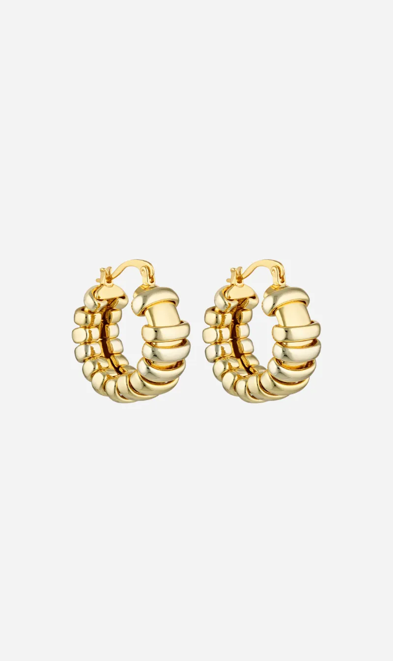 Porter Jewellery | Turtle Hoops - Gold sold by Sister & Co