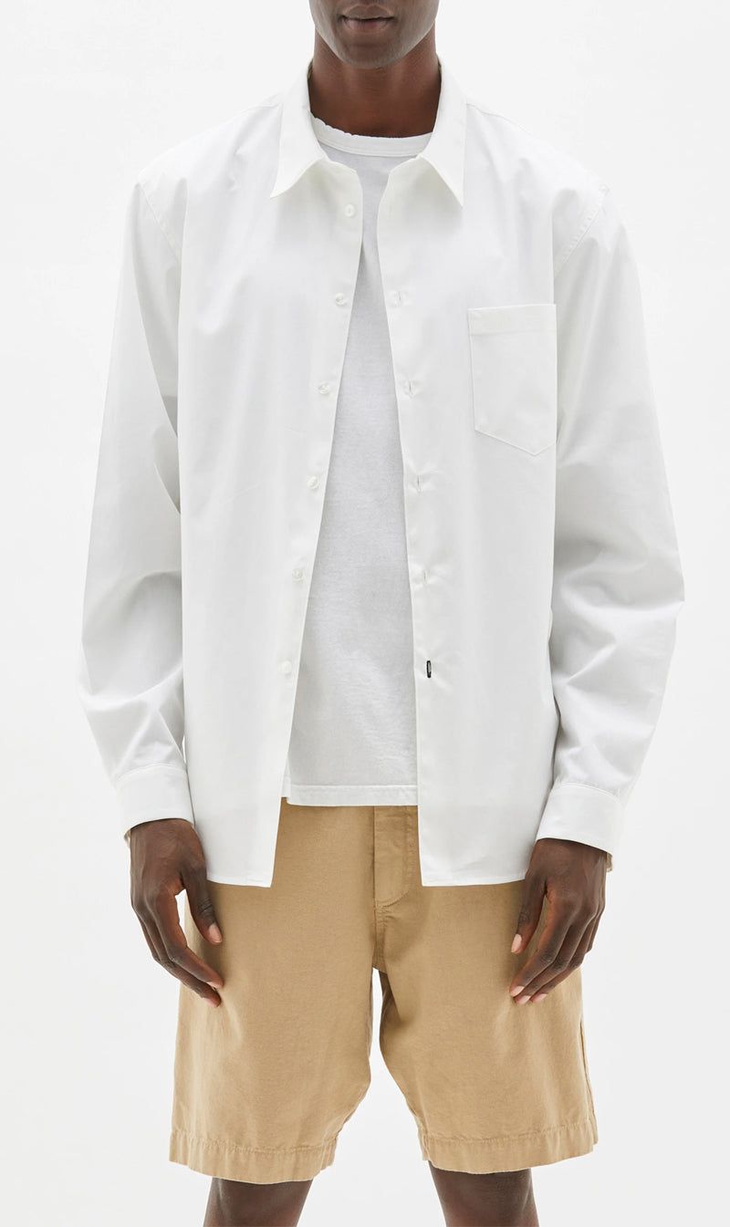 Bassike Mens | Classic Cotton Shirt - White sold by Sister & Co