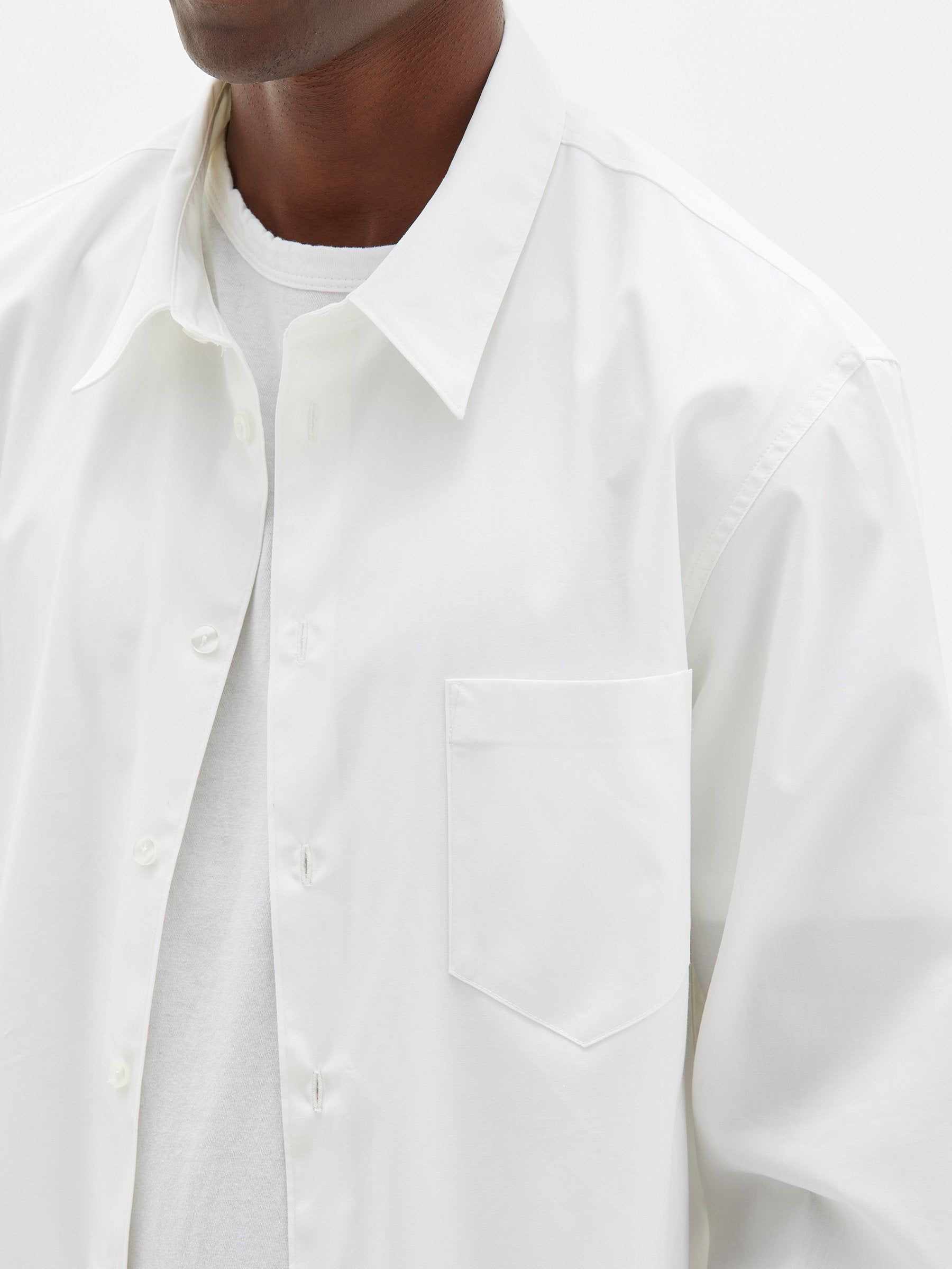 Bassike Mens | Classic Cotton Shirt - White sold by Sister & Co product image thumbnail 3