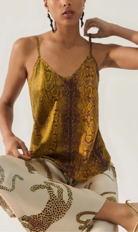 Silk Laundry | Bias Cut Cami - Snake Skin sold by Sister & Co