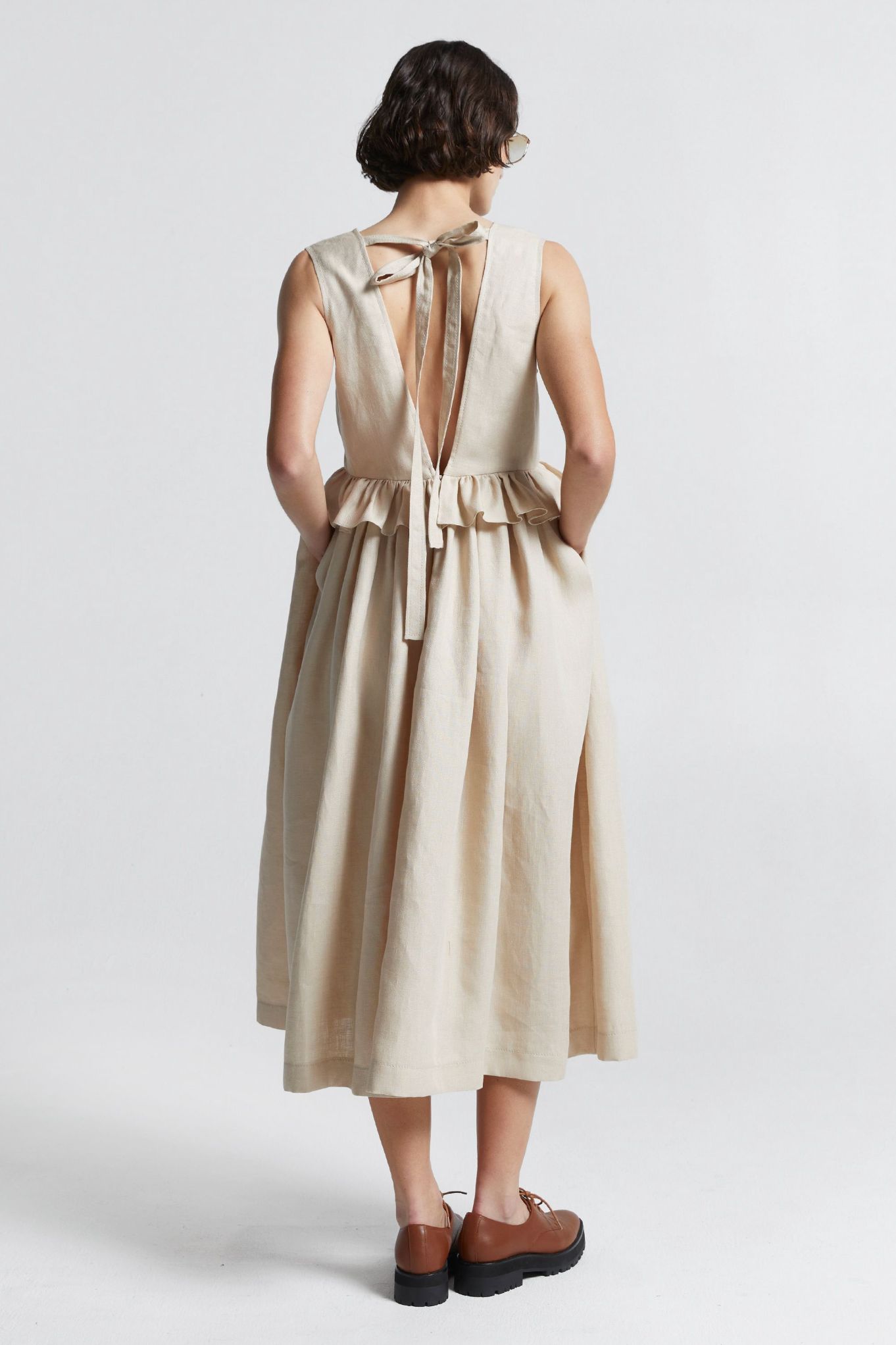 Karen Walker | Cordyline Dress - Linen Sand sold by Sister & Co product image thumbnail 3