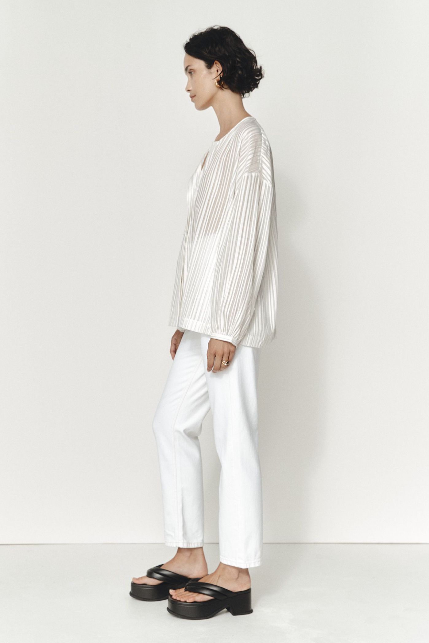 Marle | Margot Shirt - Opal Stripe sold by Sister & Co product image thumbnail 4