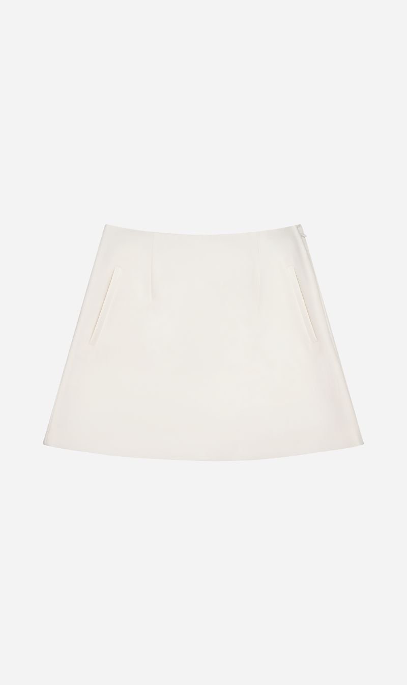 Rebe | Mini Skirt - Ivory sold by Sister & Co