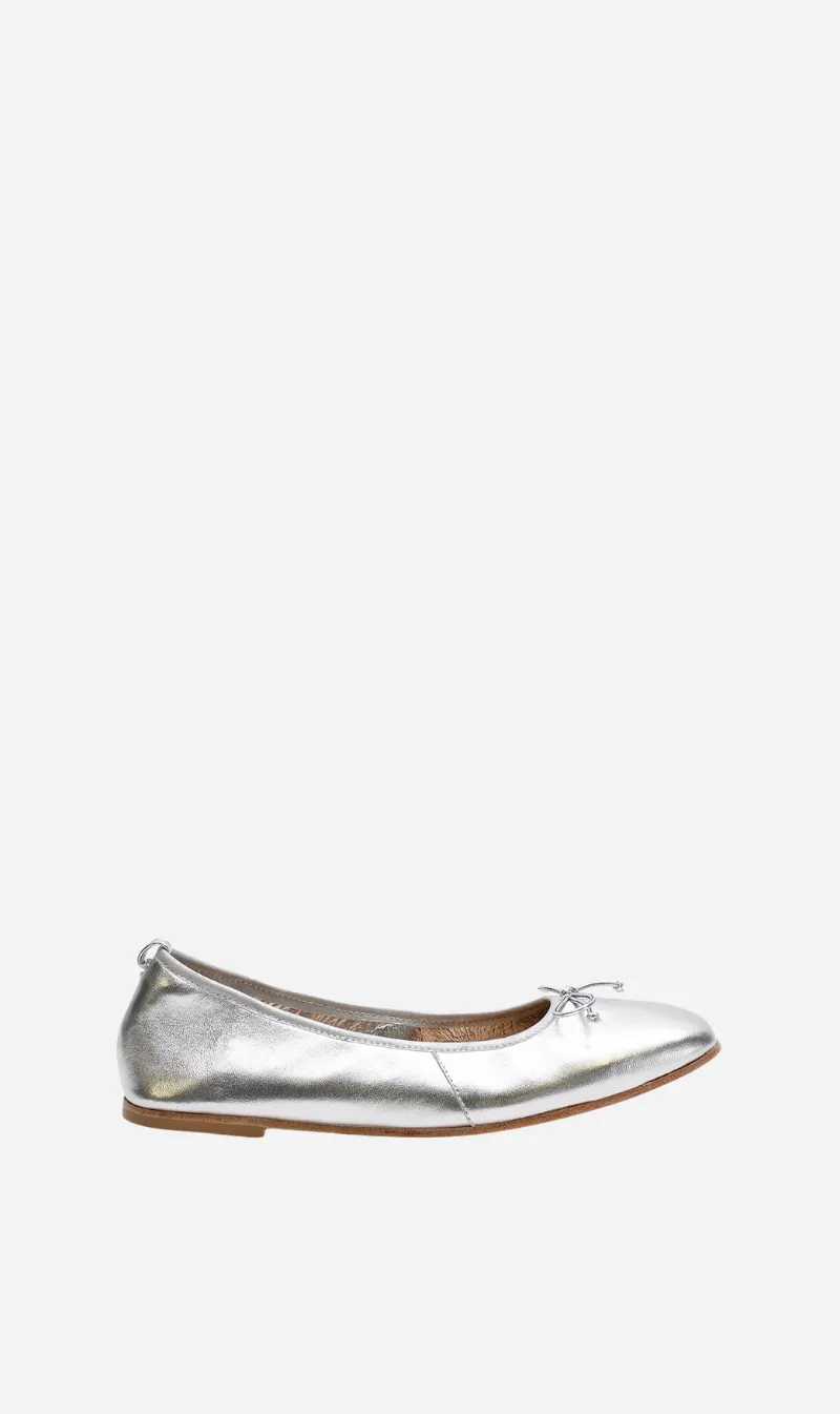 La Tribe | Ballet Flat - Silver sold by Sister & Co