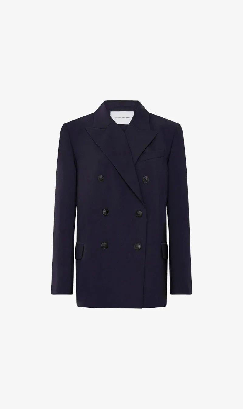 Camilla and Marc | Ovalia Blazer - Dark Navy sold by Sister & Co