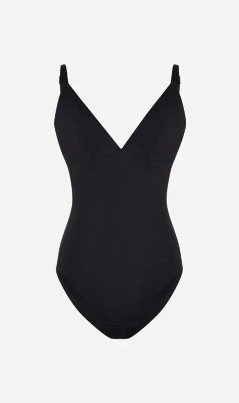 Paris Georgia | Elemental Fitness Bodysuit - Black sold by Sister & Co