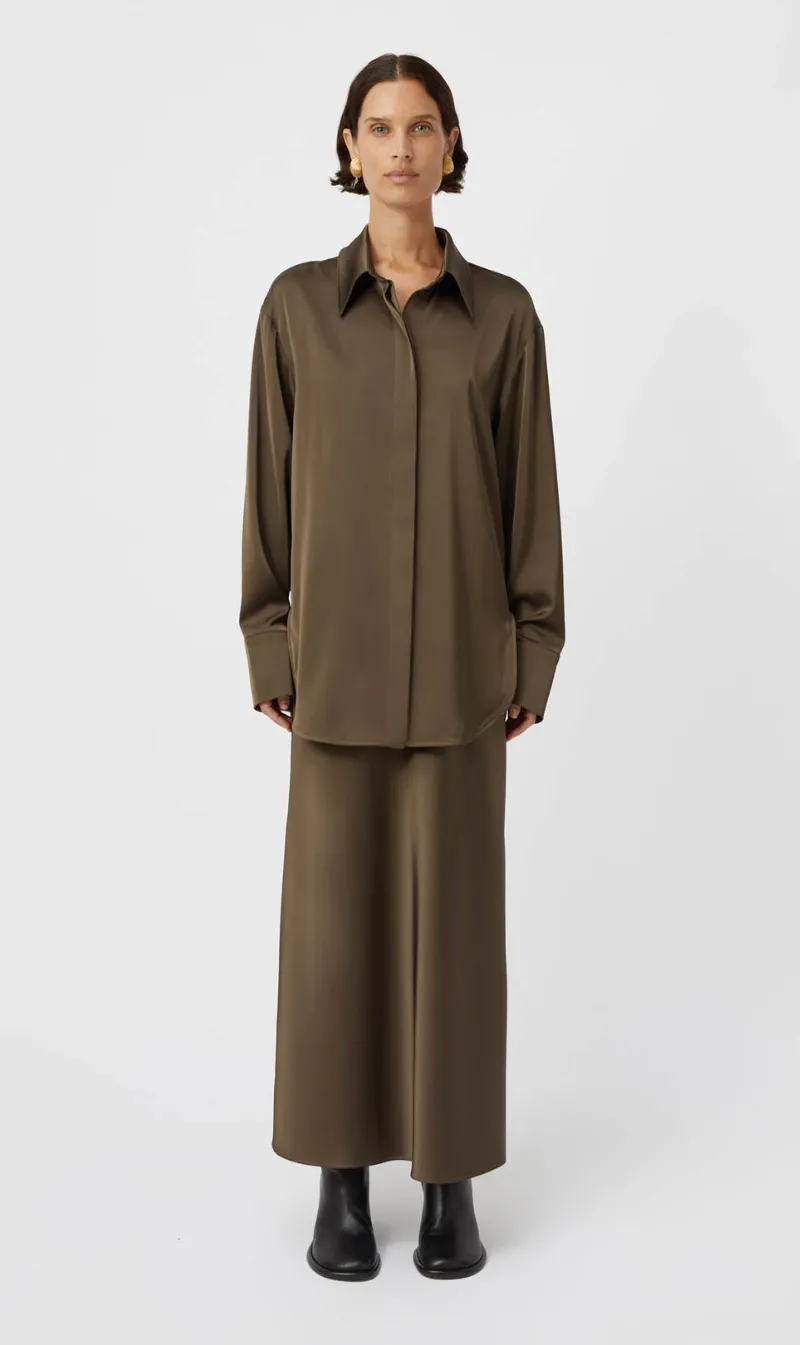 Camilla and Marc | Flux Shirt - Smokey Quartz sold by Sister & Co