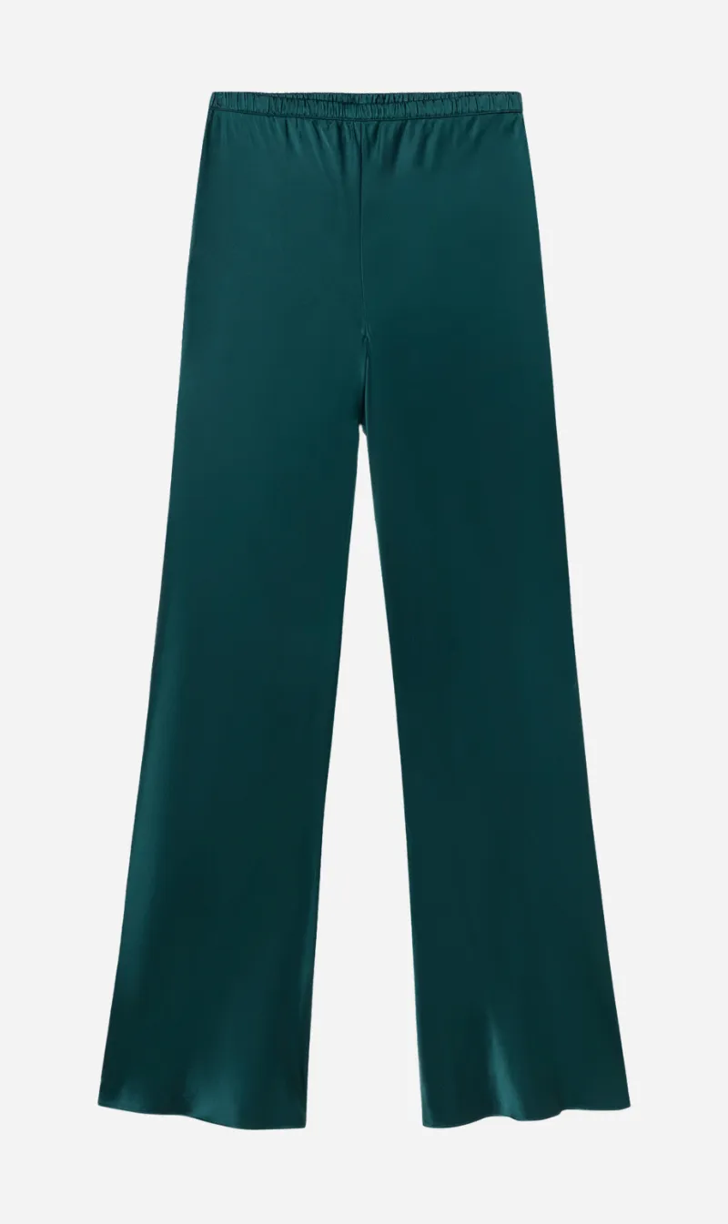 Silk Laundry | Bias Cut Pants - Teal sold by Sister & Co