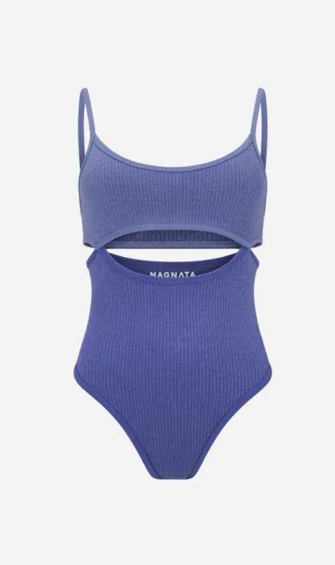 Nagnata | Splice Bodysuit - Violet/Grapemist sold by Sister & Co
