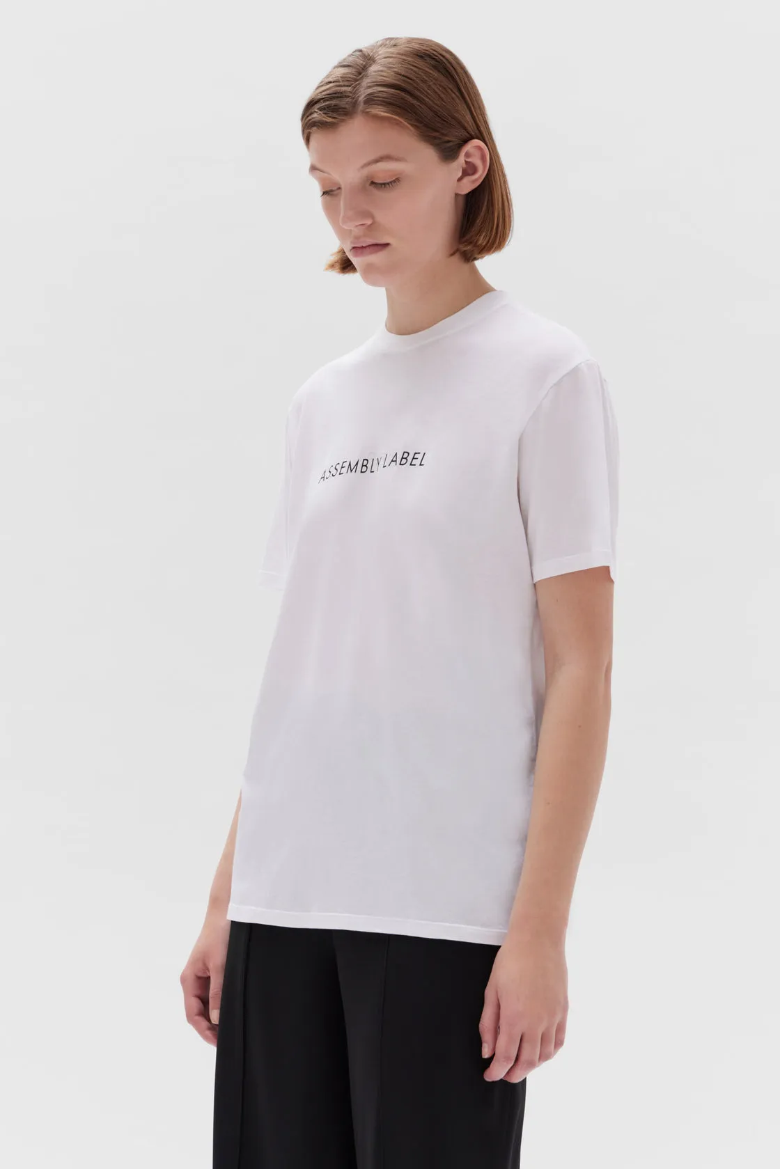 Assembly Label | Everyday Organic Logo Tee - White/Black sold by Sister & Co product image thumbnail 2