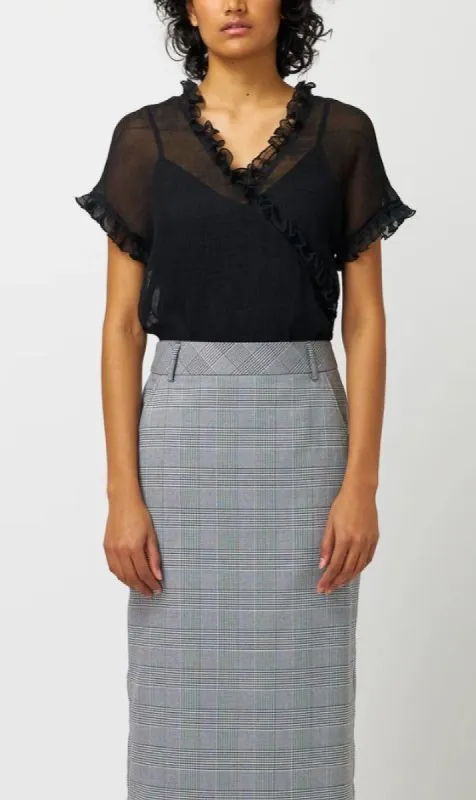 Kate Sylvester | Clemency Top - Black sold by Sister & Co