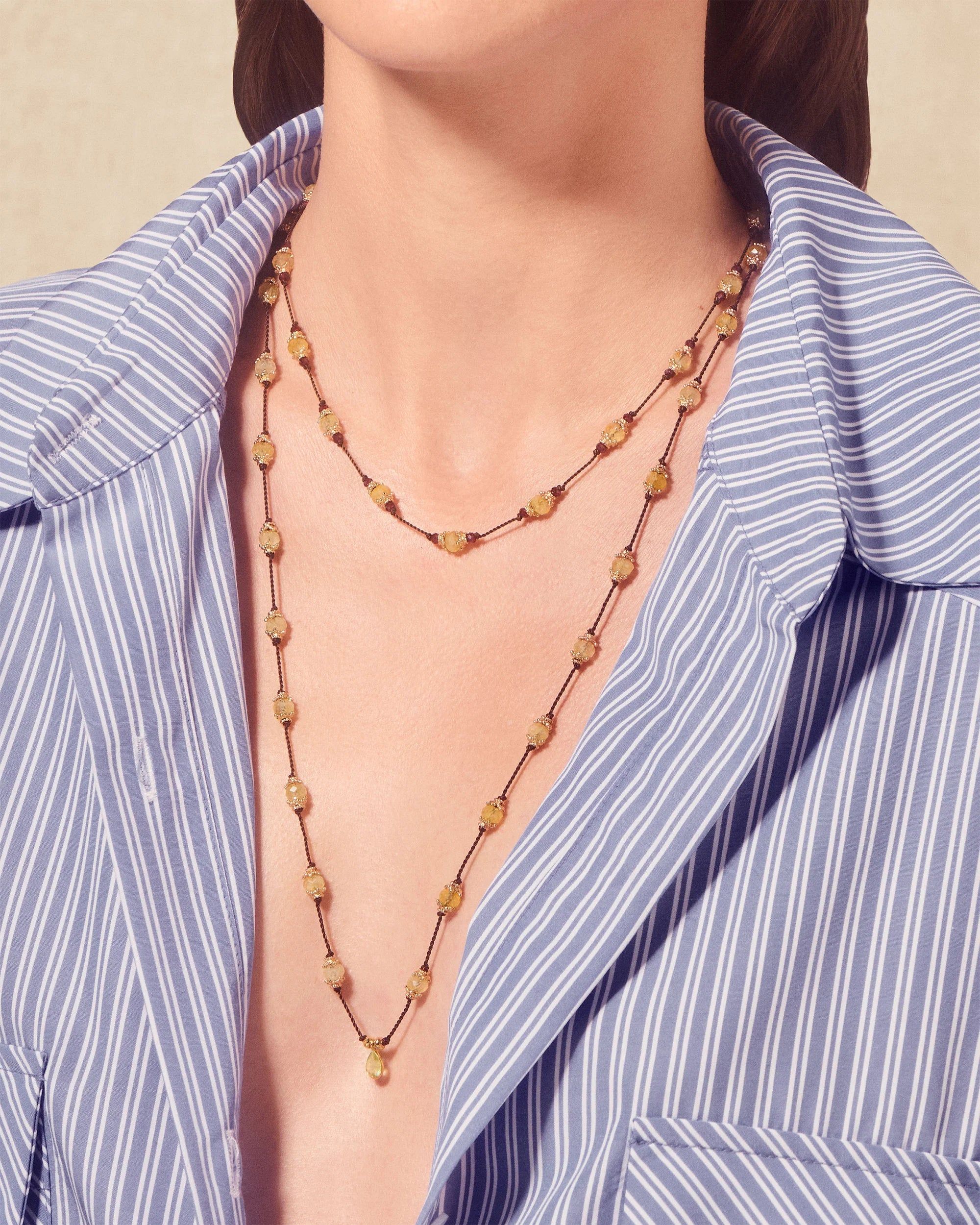 Tityaravy | Sriphala Talisman - Citrine/Garnet sold by Sister & Co product image thumbnail 2