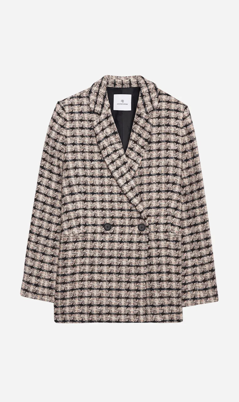 Anine Bing | Diana Blazer - Apricot Tweed sold by Sister & Co