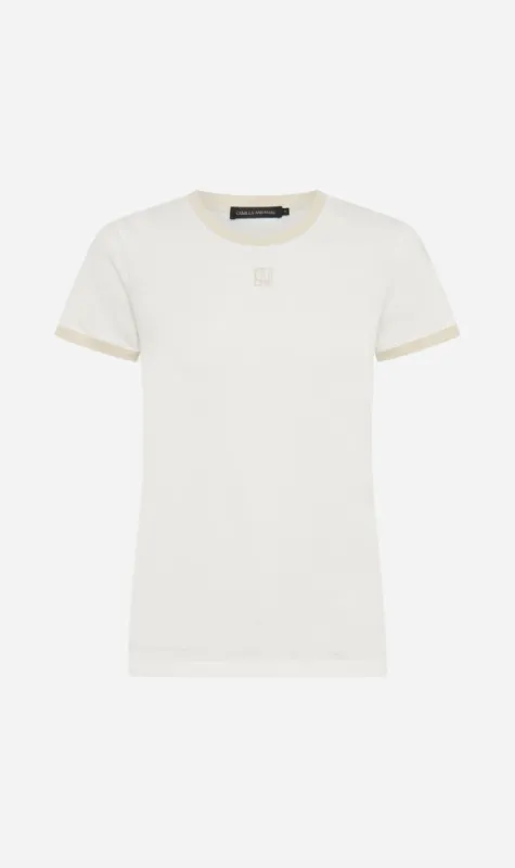 Camilla and Marc | Sofia Slim Fit Tee - Soft White/Lichen White sold by Sister & Co