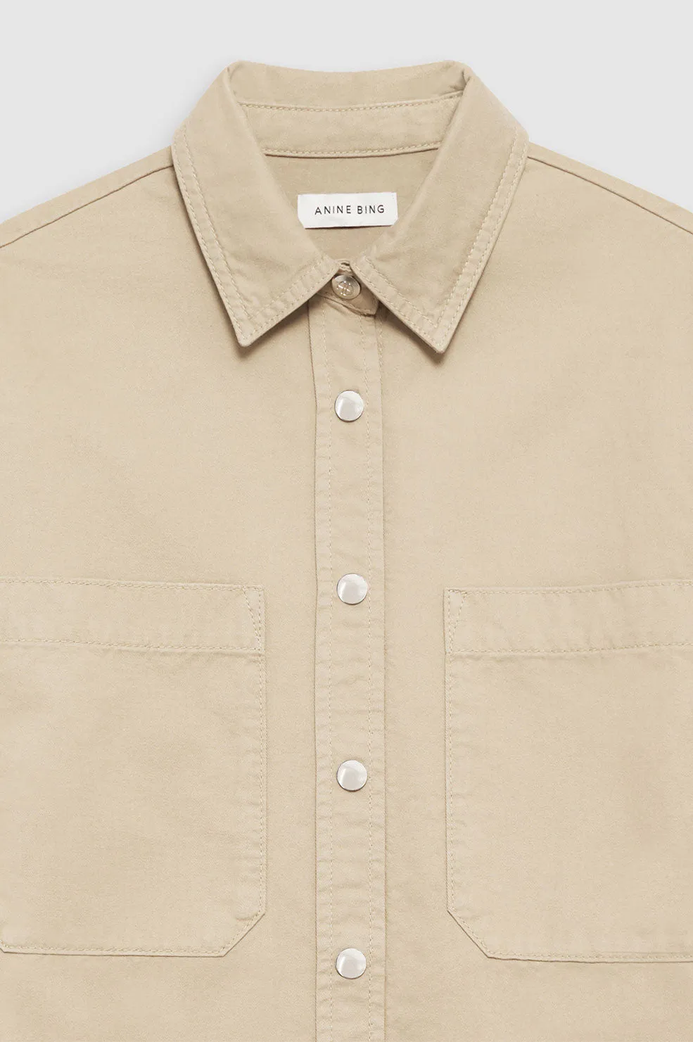 Anine Bing | Dante Shirt - Oatmeal sold by Sister & Co product image thumbnail 3