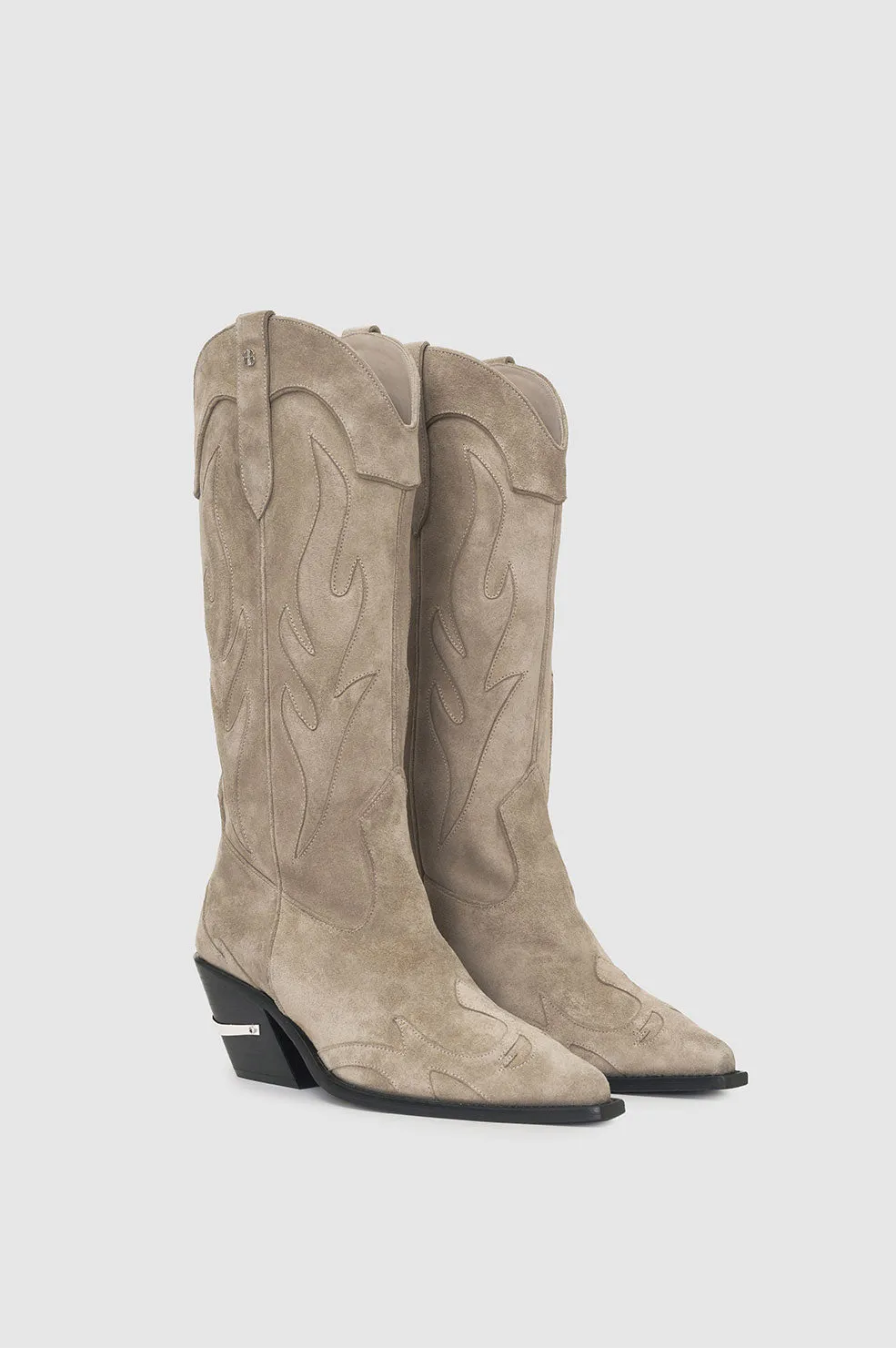 Anine Bing | Mid Calf Tania Boots - Taupe Western sold by Sister & Co product image thumbnail 2