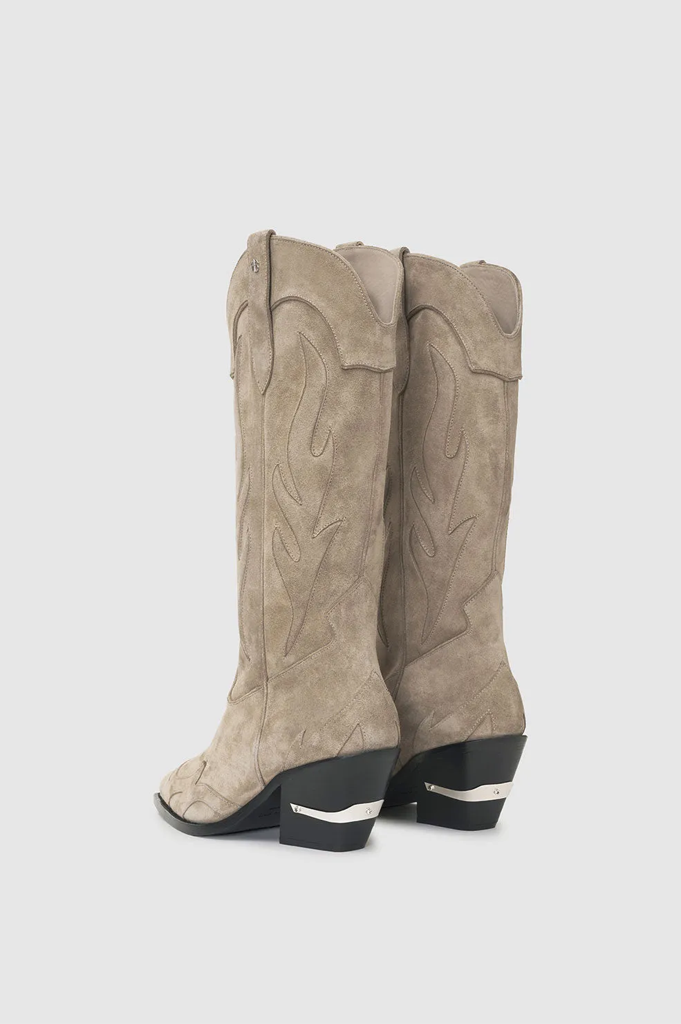 Anine Bing | Mid Calf Tania Boots - Taupe Western sold by Sister & Co product image thumbnail 4