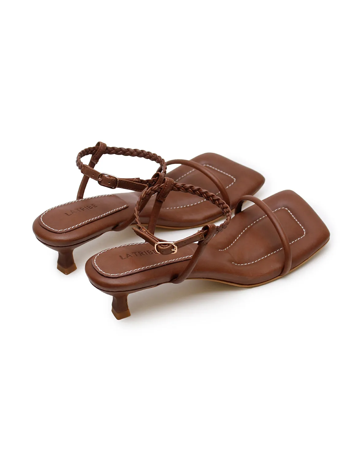 La Tribe | Padded Kitten Heel - Pecan sold by Sister & Co product image thumbnail 5