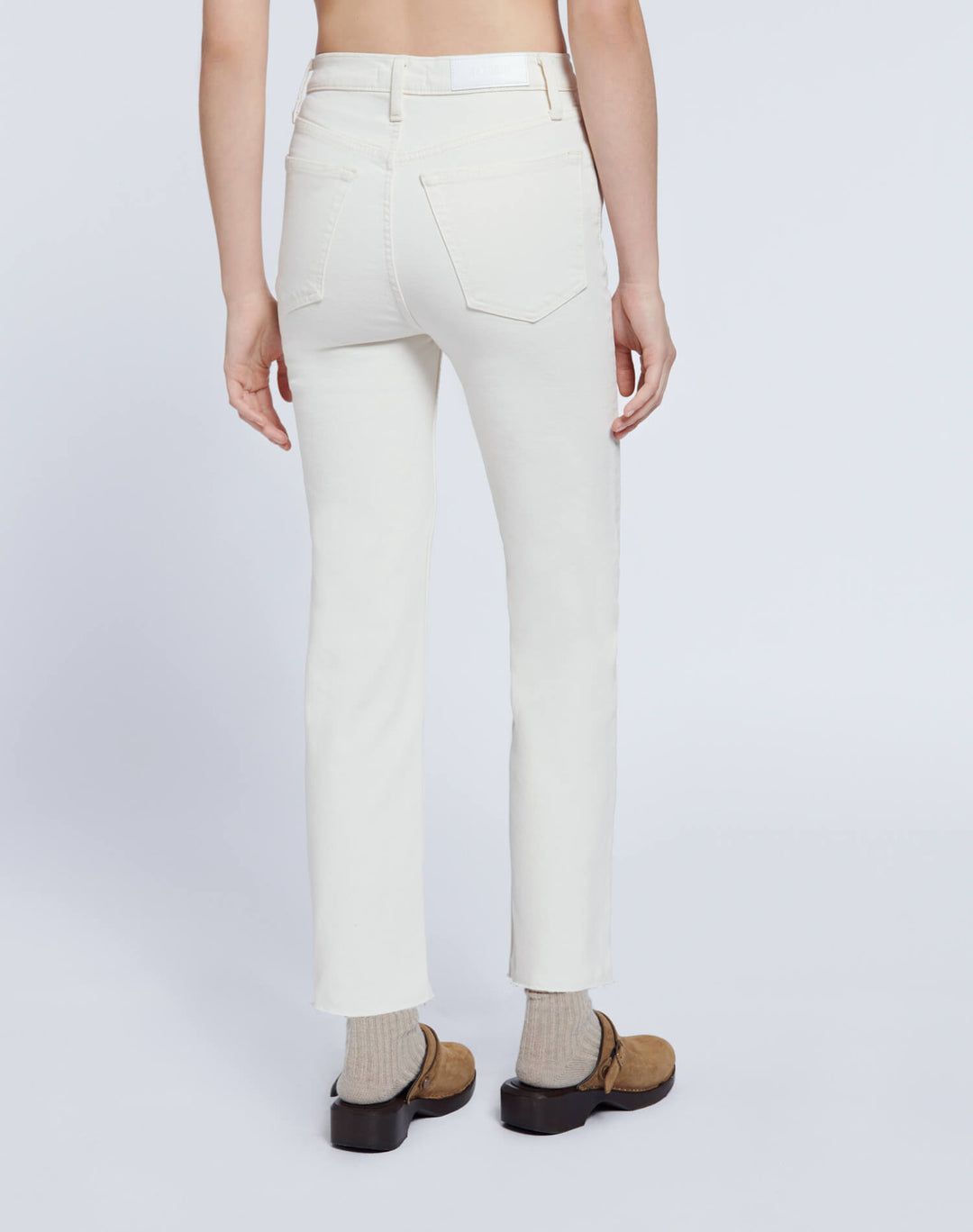 RE/DONE | 70s Straight Comfort Stretch High Rise Stove Pipe - Vintage White sold by Sister & Co product image thumbnail 4