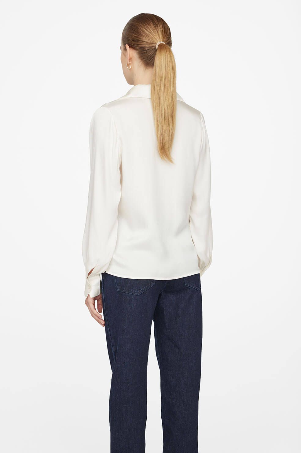 Anine Bing | Mylah Shirt - Pearl sold by Sister & Co product image thumbnail 4
