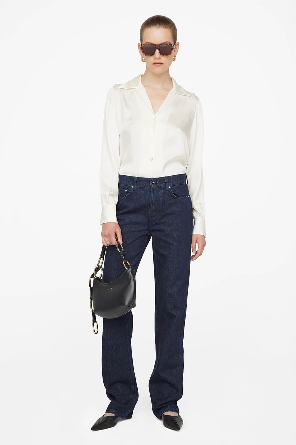 Anine Bing | Mylah Shirt - Pearl sold by Sister & Co product image thumbnail 2