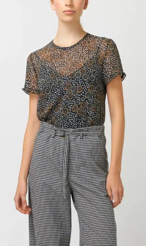 Kate Sylvester | Anemone Top - Black sold by Sister & Co