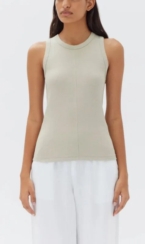 Assembly Label | Miana Organic Rib Tank - Bisque sold by Sister & Co