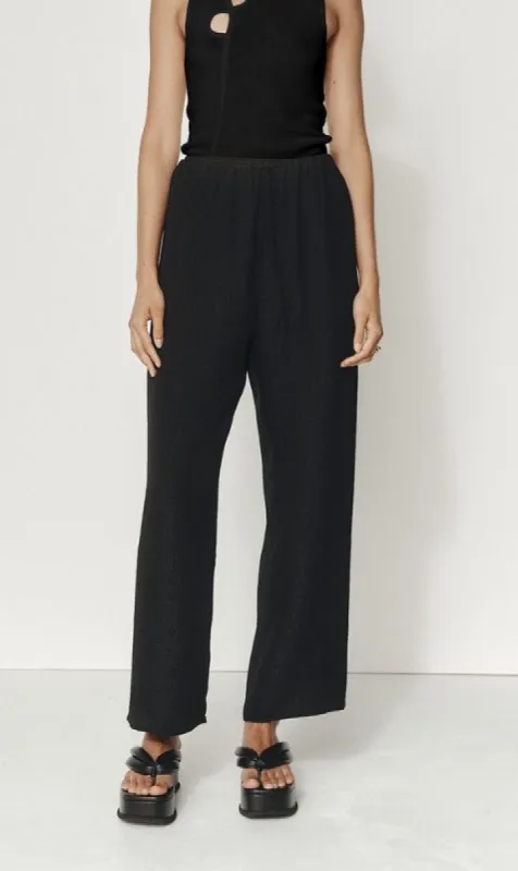 Marle | Renee Pant - Textured Black sold by Sister & Co