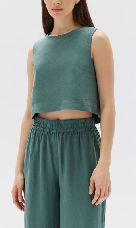 Assembly Label | Nilsa Top - Lagoon sold by Sister & Co