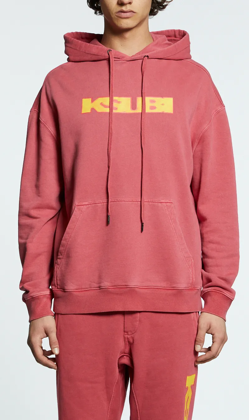 Ksubi | Pixel Sign Biggie Hoodie - Sundown sold by Sister & Co