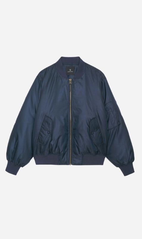 Anine Bing | Leon Bomber - Midnight Navy sold by Sister & Co