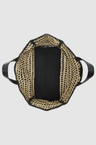 Anine Bing | Large Rio Tote - Black & Natural Stripe sold by Sister & Co