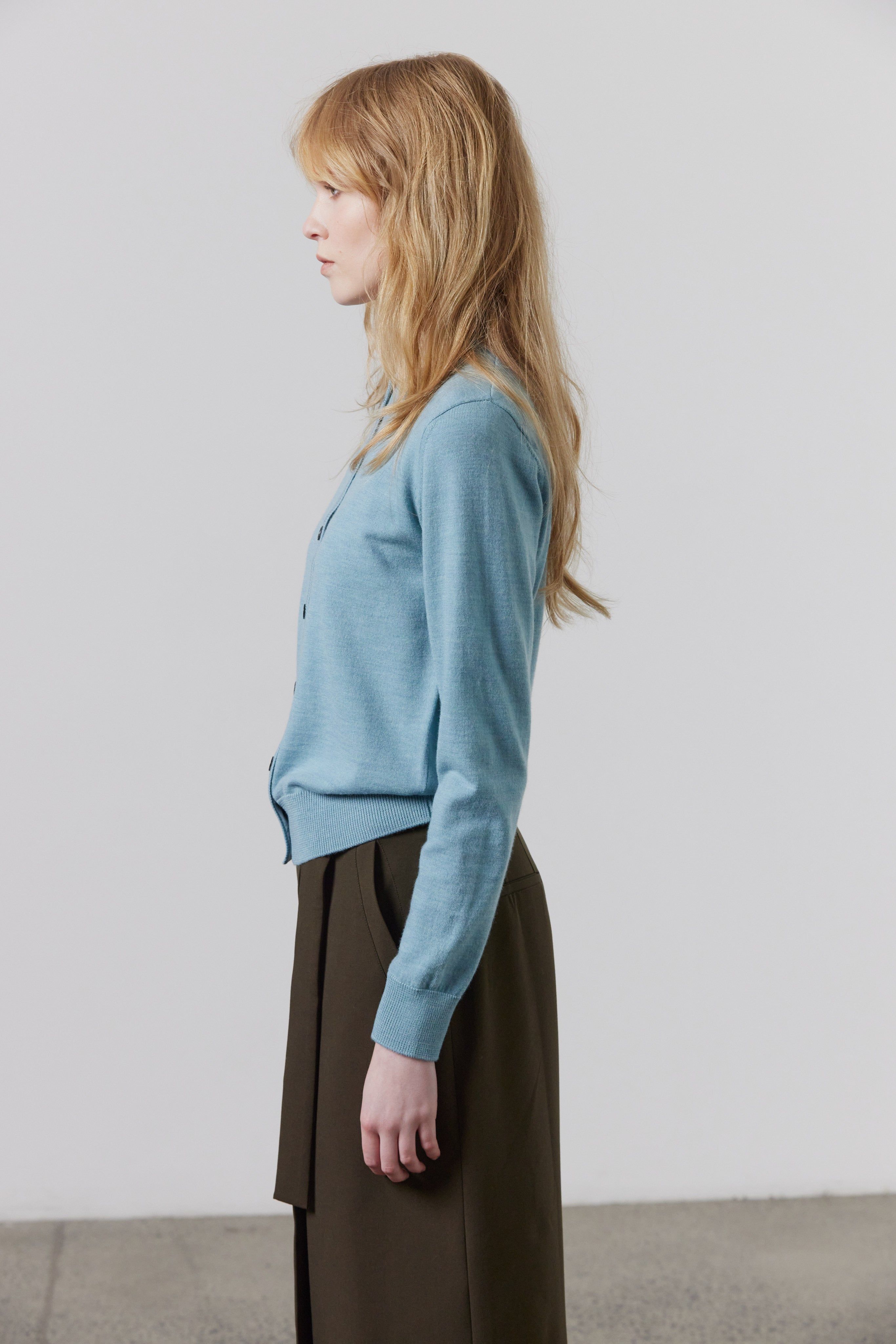 Laing | Sylvia Merino Cardigan - Pale Cerulean sold by Sister & Co product image thumbnail 4