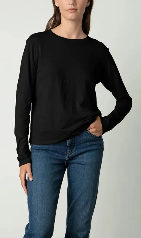 Velvet | Hester Crew Neck Tee - Black sold by Sister & Co