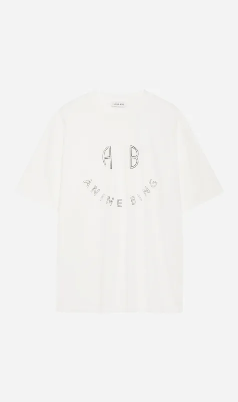 Anine Bing | Kent Tee Smiley - Ivory sold by Sister & Co
